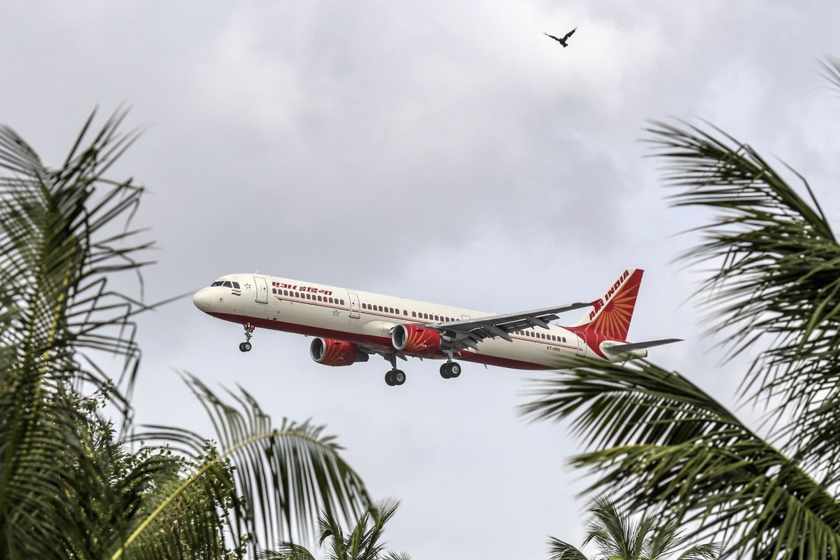 Samolet Air India v nebe