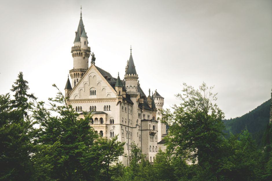 Neuschwanstein Castle in Bavaria, a key attraction on a Germany itinerary