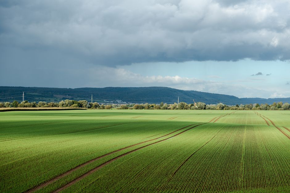 Scenic landscape in Germany showing varied weather conditions