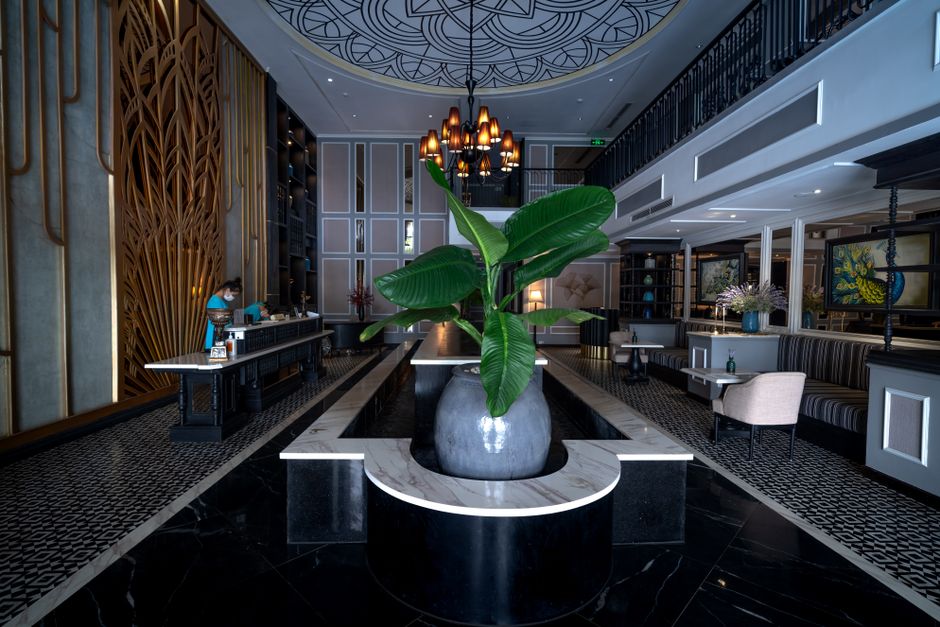 Elegant hotel lobby in Buenos Aires, Argentina, welcoming travelers