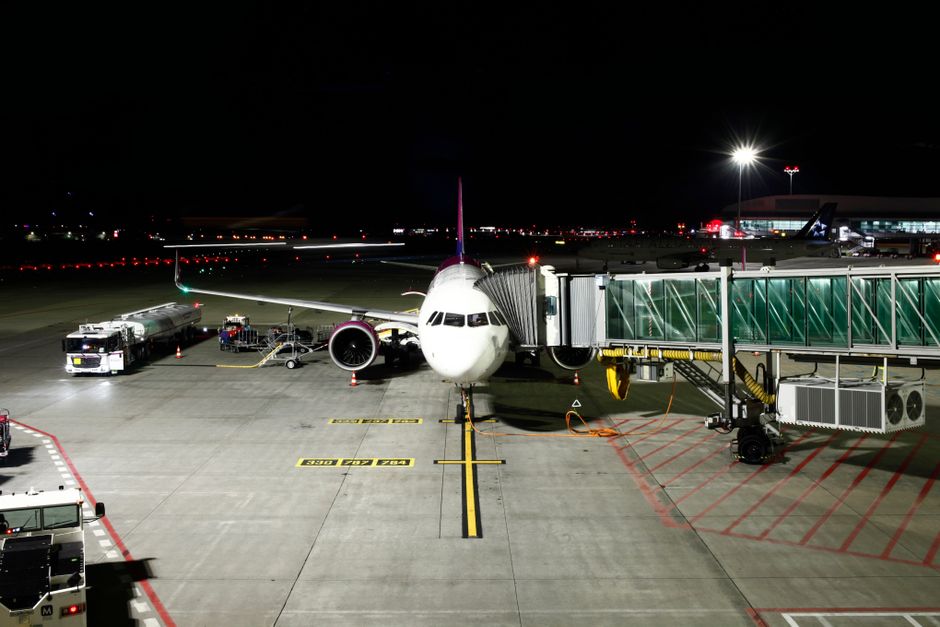 Modern terminal at Vienna International Airport in Austria