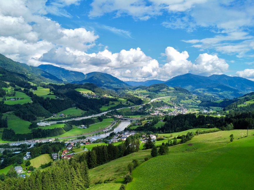 Picturesque Alpine village nestled in the Austrian mountains