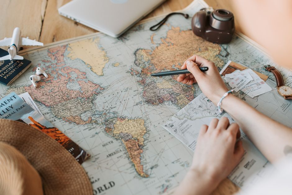 Travel insurance policy document with a map of Brazil, symbolizing protection for your trip.