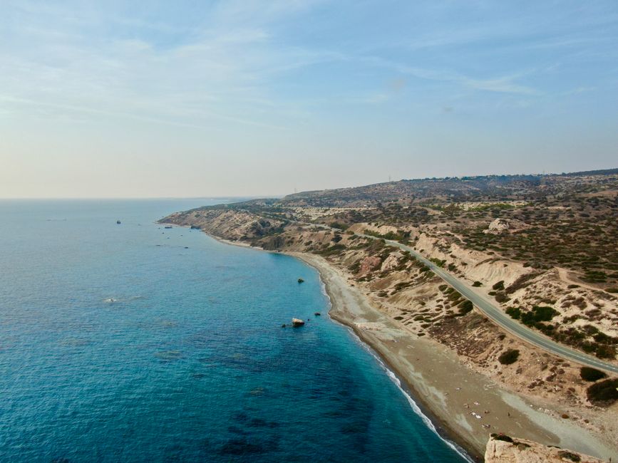 Ancient ruins at Paphos Archaeological Park, a UNESCO World Heritage Site in Cyprus.