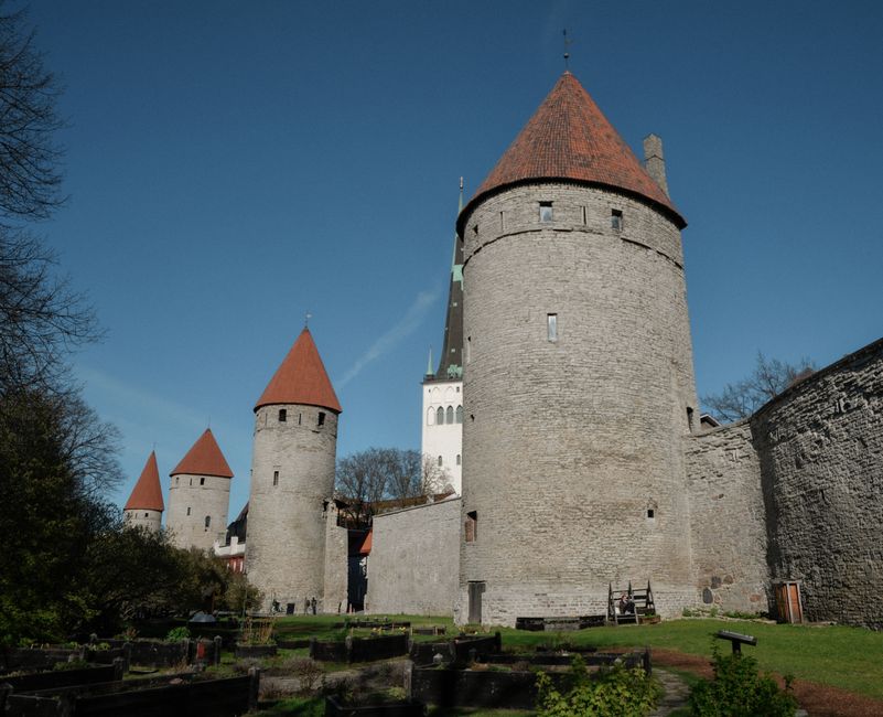Charming streets of Tallinn Old Town, Estonia, a starting point for day trips