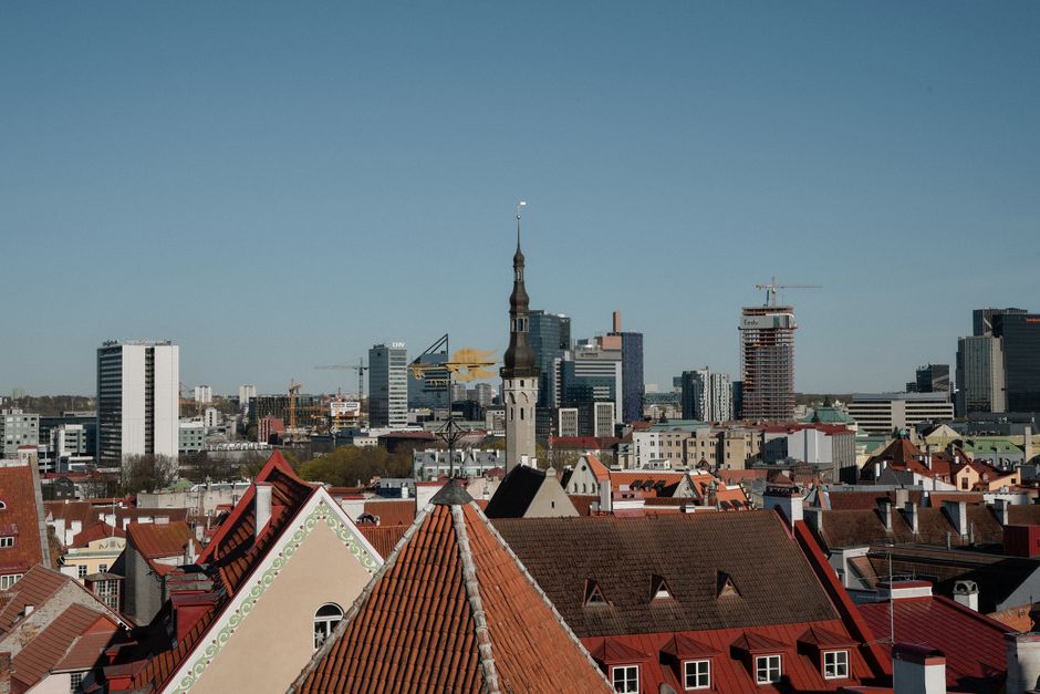 Historic Old Town of Tallinn, Estonia, with medieval architecture and vibrant atmosphere