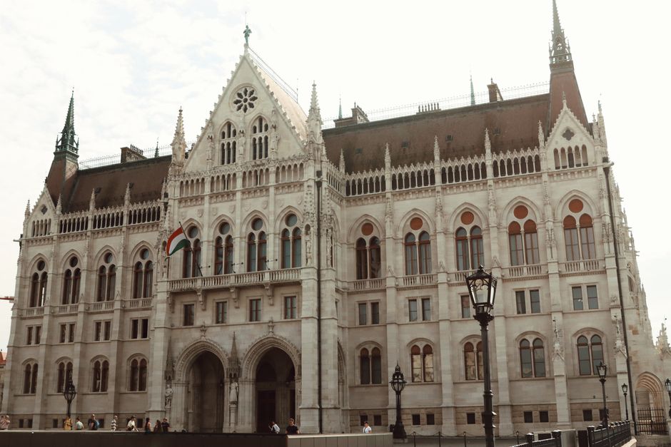 Charming hotel exterior in Budapest, Hungary, with traditional architecture