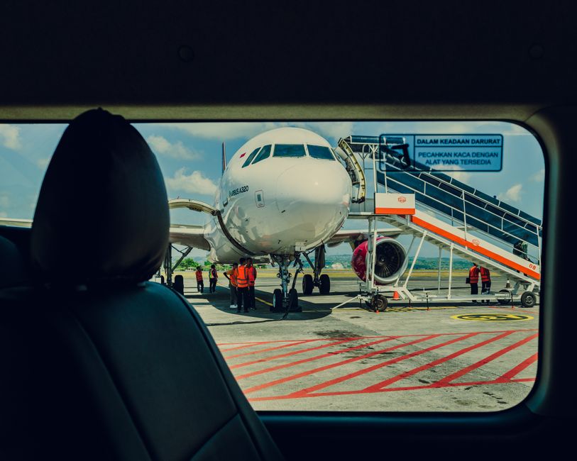 Passengers waiting at Keflavik airport in Iceland due to a flight delay