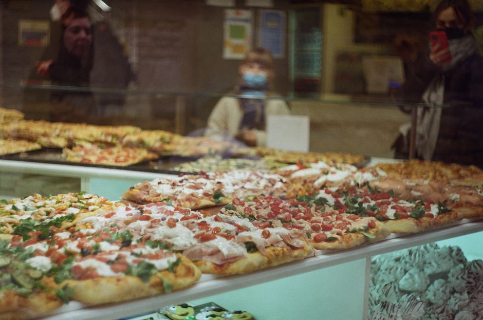 Authentic Margherita pizza from Naples, Italy