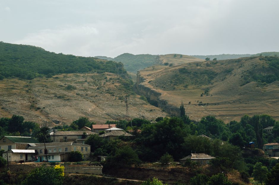 Panoramic view of Orheiul Vechi archaeological complex in Moldova