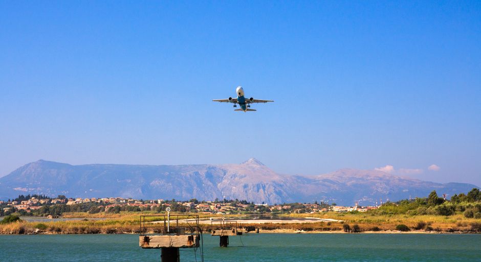 Passengers waiting at Podgorica Airport Montenegro due to a flight delay