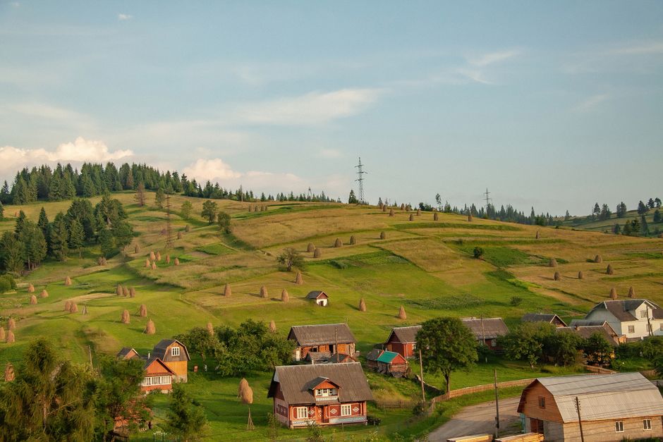 Traditional Romanian village scene with folk elements, showcasing local culture in Maramures