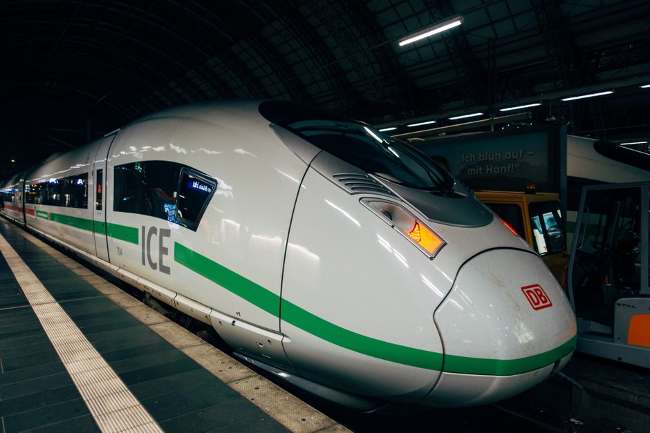 Modern AVE high-speed train arriving at a station in Spain, symbolizing efficient regional travel.