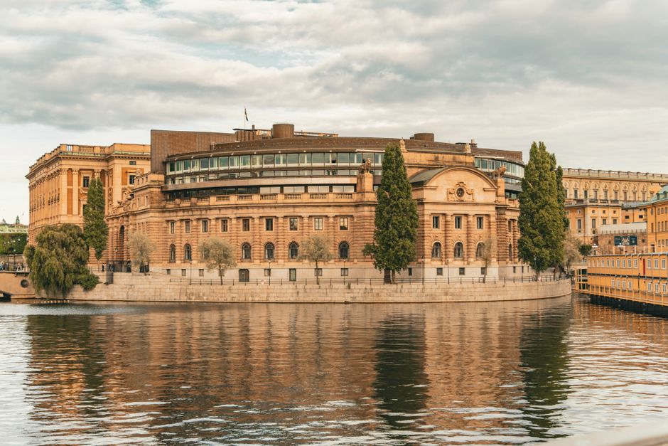 Exterior view of the Vasa Museum in Stockholm, Sweden, a popular historical attraction.