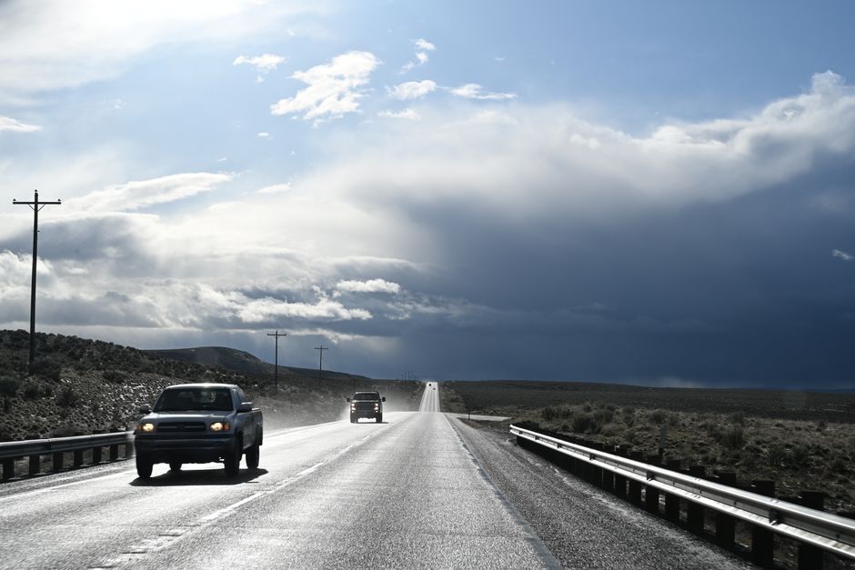 A scenic highway winding through a beautiful landscape in the USA, perfect for a road trip