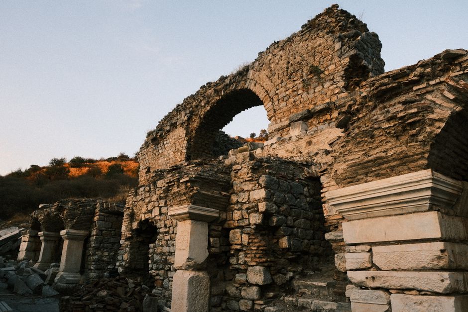 Ancient Roman theater ruins at Butrint National Park, Albania
