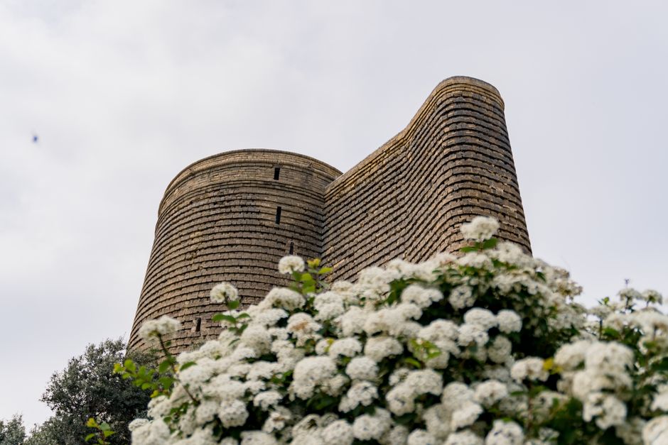 Historic Maiden Tower in Baku, Azerbaijan, a UNESCO World Heritage site