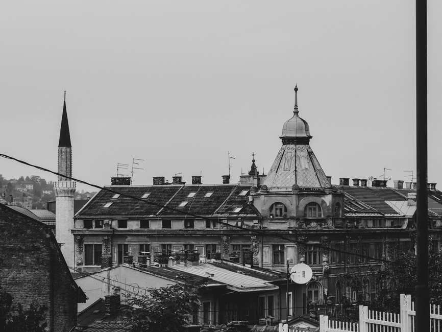 Historic Bascarsija market in Sarajevo, Bosnia and Herzegovina, symbolizing safe and prepared travel.