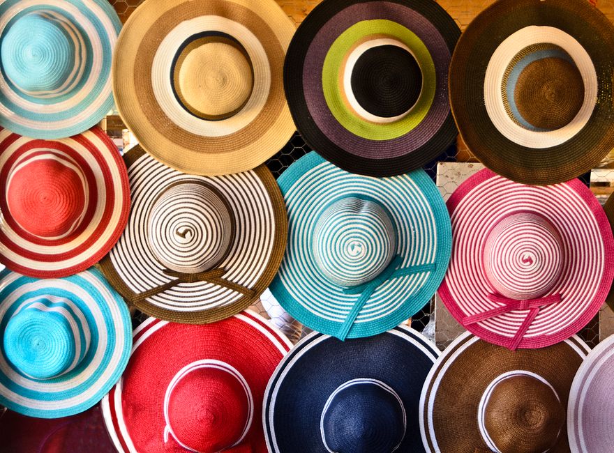 Vibrant artisan market in Santo Domingo, Dominican Republic, with local crafts and souvenirs