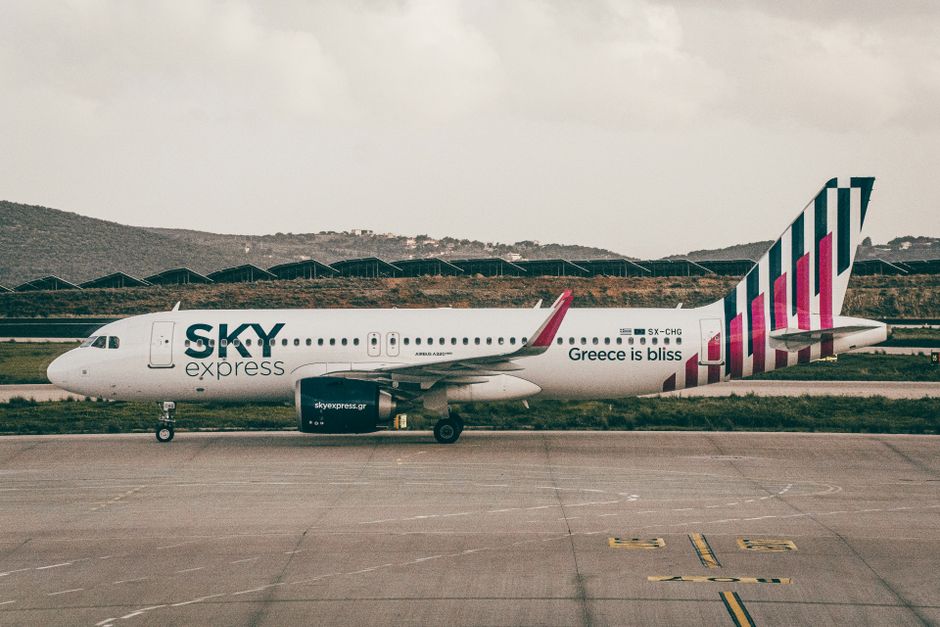 Modern terminal of Athens International Airport in Greece