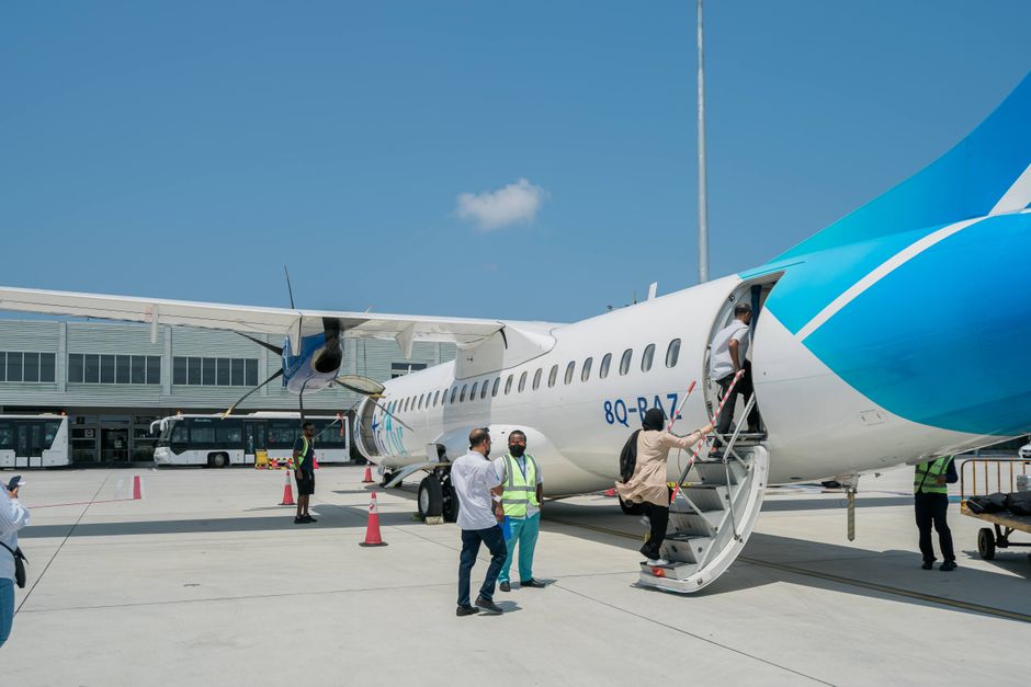Travelers arriving at Queen Alia International Airport in Amman, Jordan