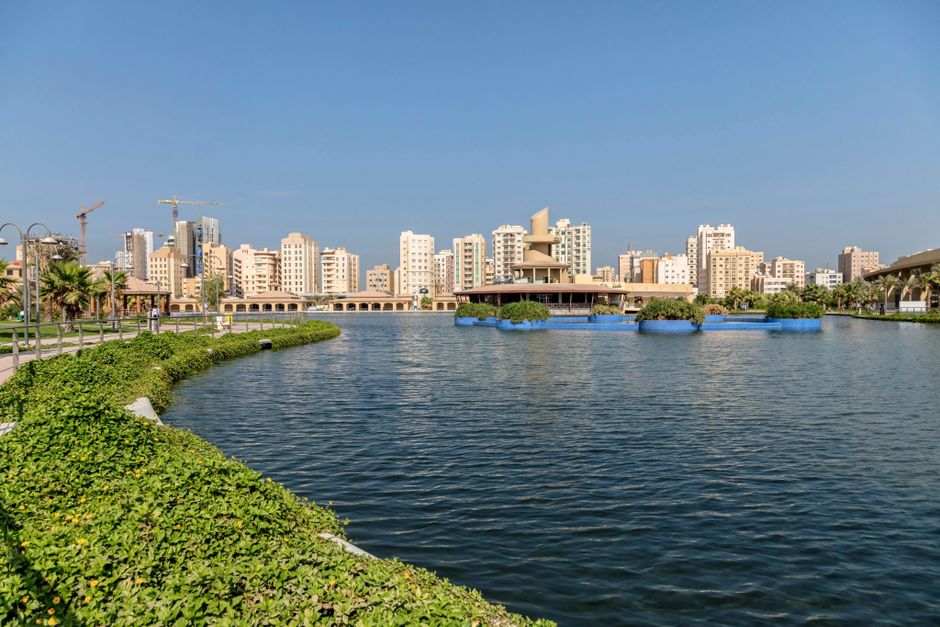 Stunning Kuwait City skyline with modern architecture at sunset
