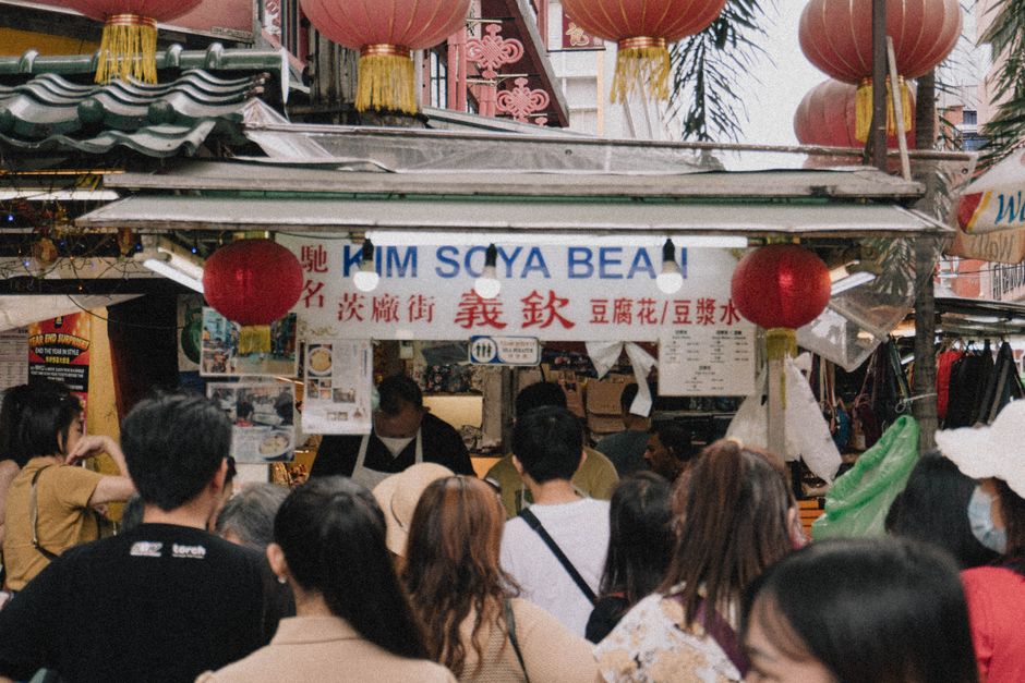 Vibrant crowd celebrating a cultural festival in Malaysia