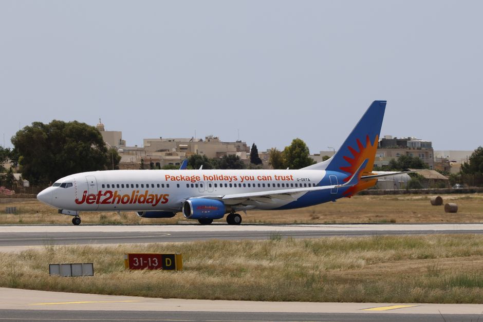 Exterior view of Malta International Airport (MLA) terminal building