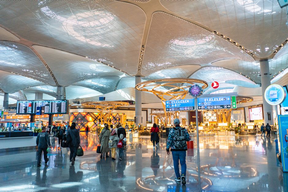 Modern terminal at King Khalid International Airport Riyadh, Saudi Arabia