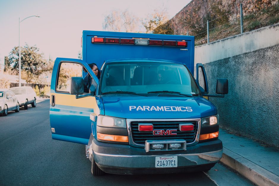 Emergency services vehicle in Nassau, Bahamas, ready to assist