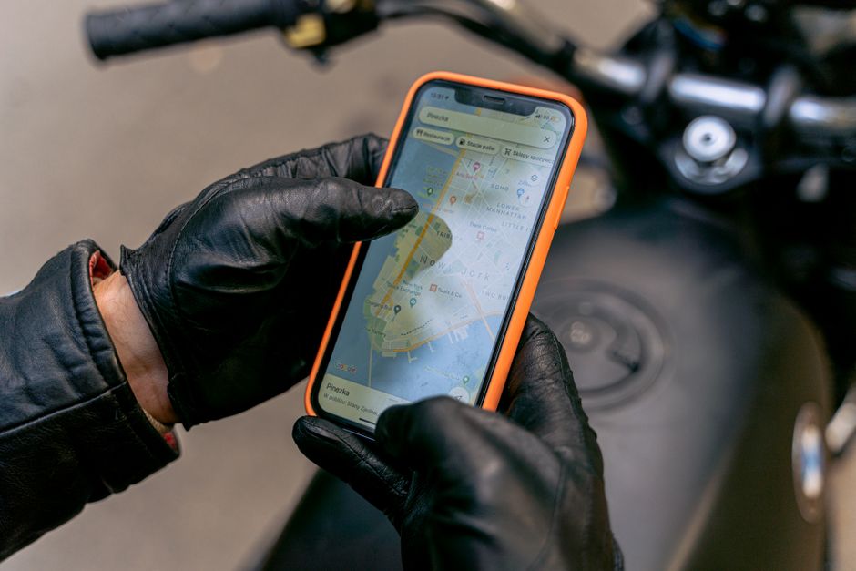 Digital map of Jamaica on a smartphone screen, showing routes and points of interest