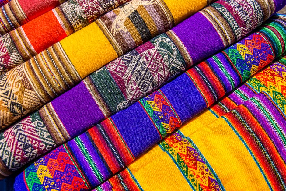 Vibrant Mola textile art created by Guna artisans in Panama