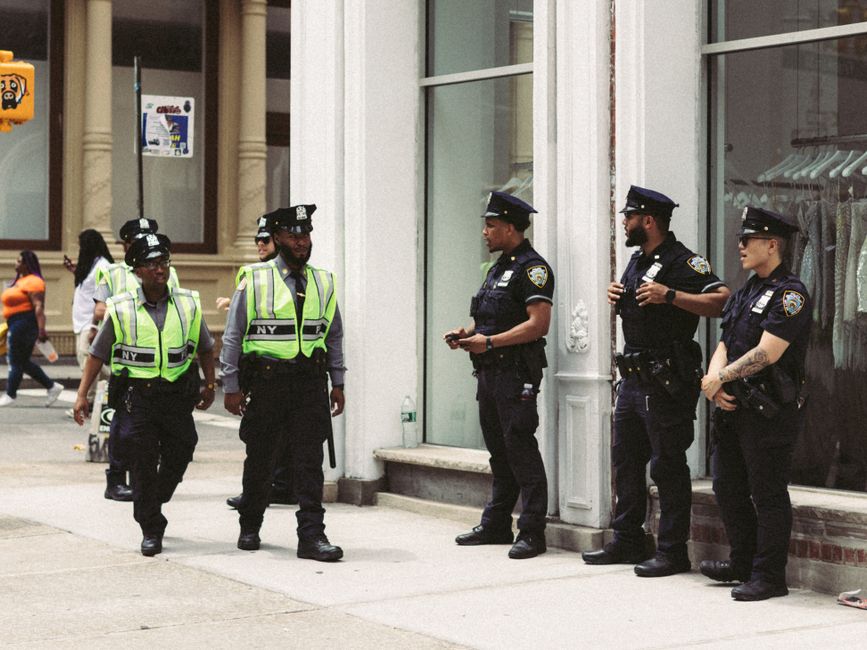 A friendly Tourist Police officer in Panama City offering assistance to travelers