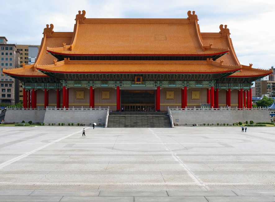 Grand exterior of the National Palace Museum in Taipei, Taiwan