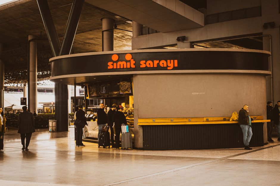 Traveler purchasing a SIM card at Taoyuan International Airport in Taiwan